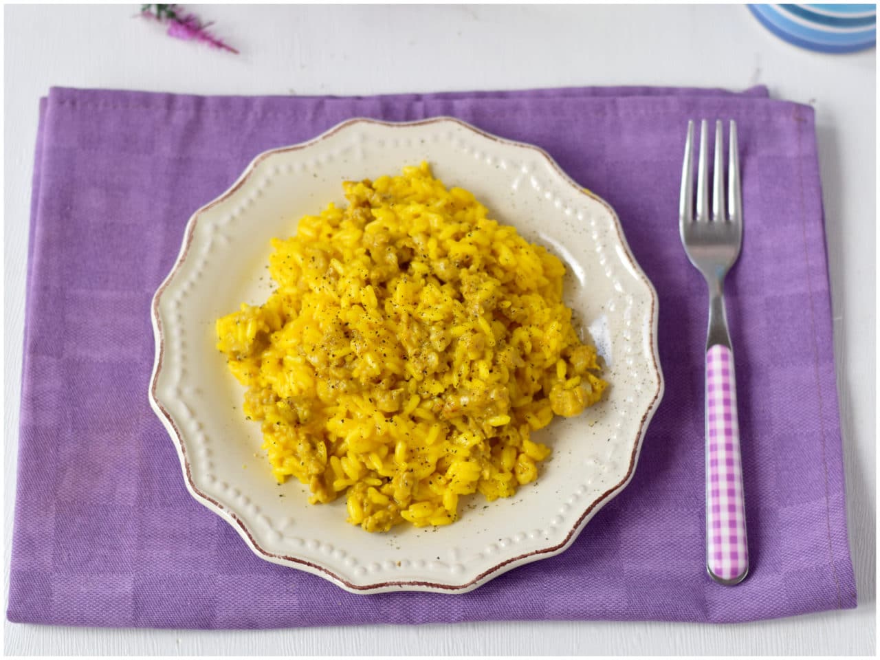 Risotto salsiccia e zafferano Ricetta di Misya