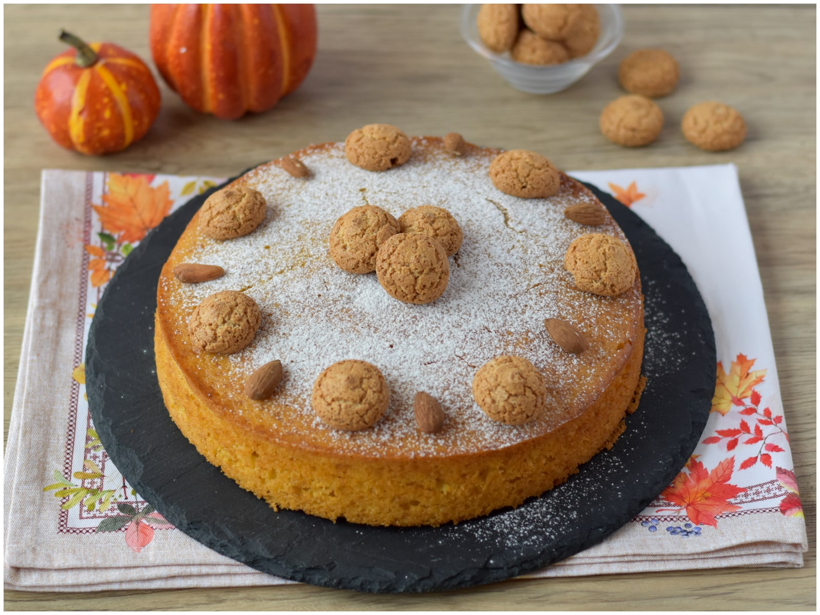 Torta zucca e amaretti