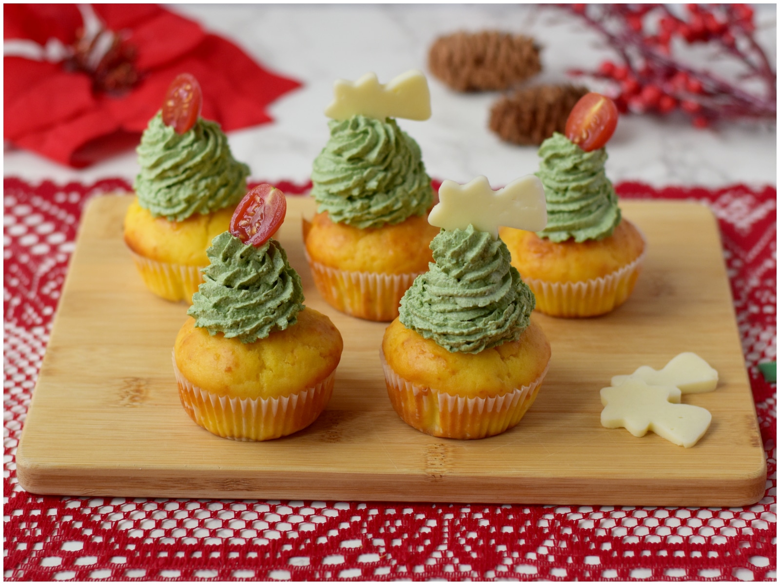 Cupcakes salati alberello
