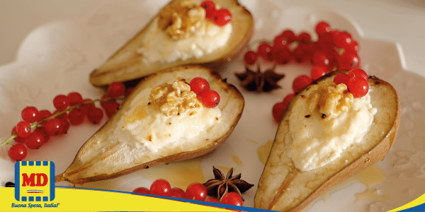 Pere al forno ripiene