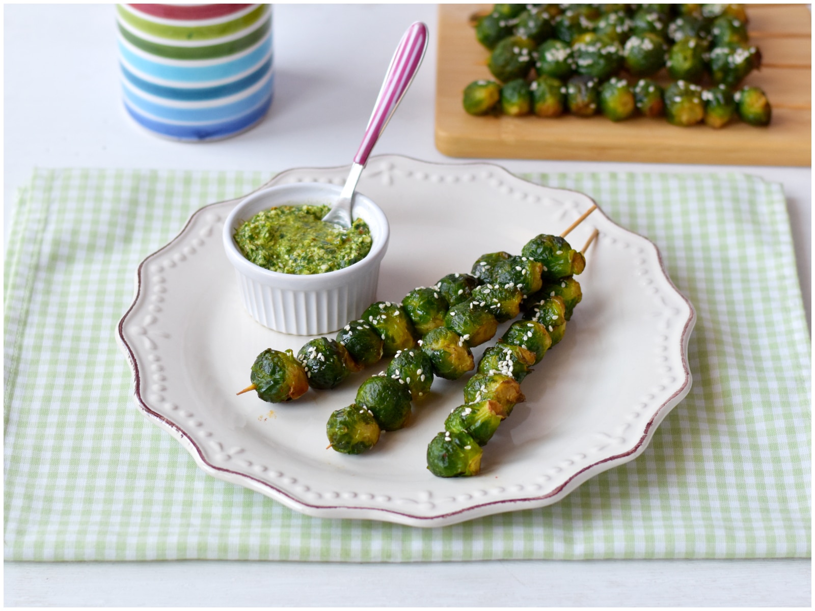 Spiedini di cavoletti di Bruxelles