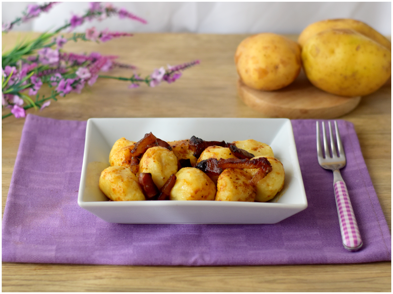 Gnocchi ripieni alla carbonara