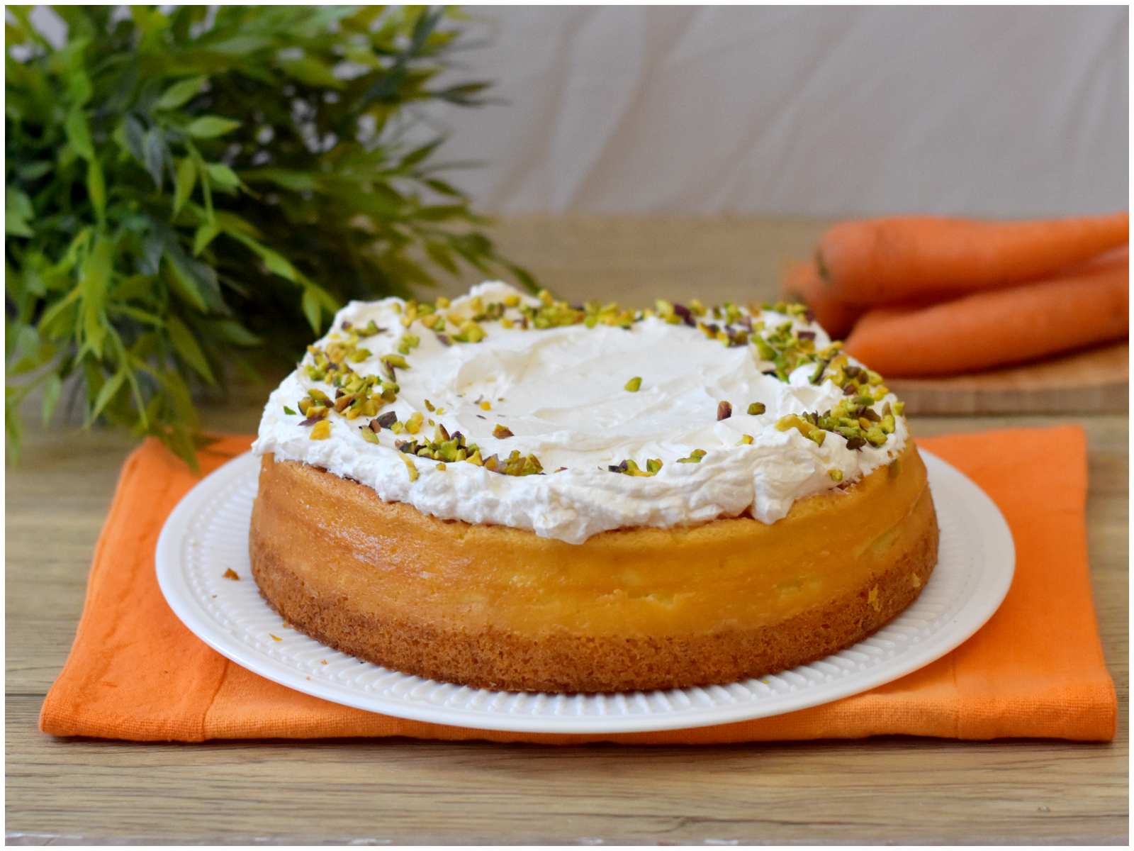 Torta cheesecake alle carote
