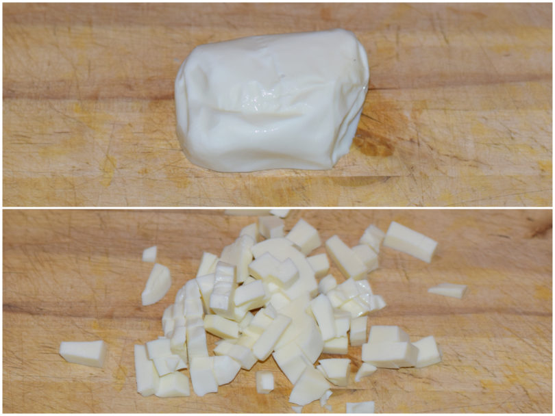 Mozzarella fior di latte sulle pizzette ai fichi