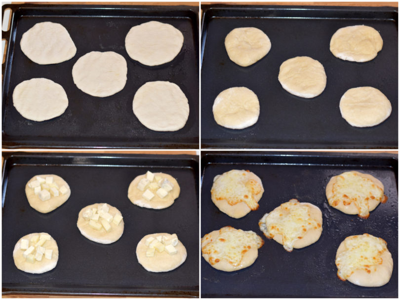 Pizzette ai fichi in forno con i formaggi