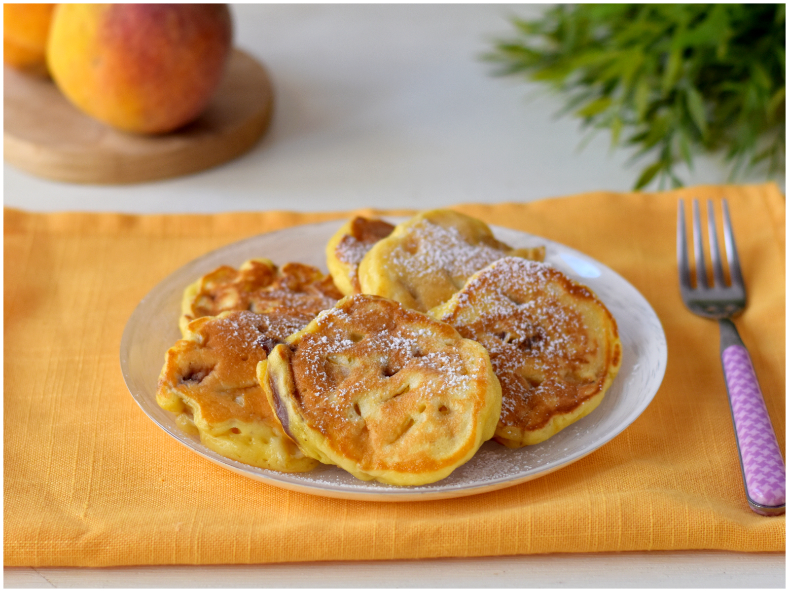 Pancake alle pesche